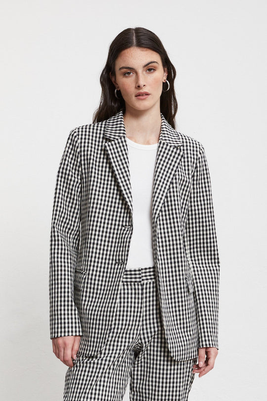 Ottod'ame Blazer Due Bottoni Nero Donna