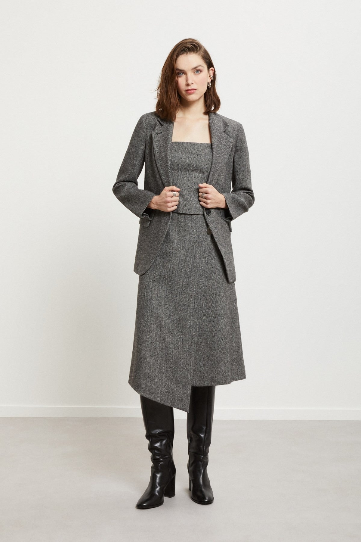 Ottod'ame Blazer Bitessuto Naturale Donna - 1