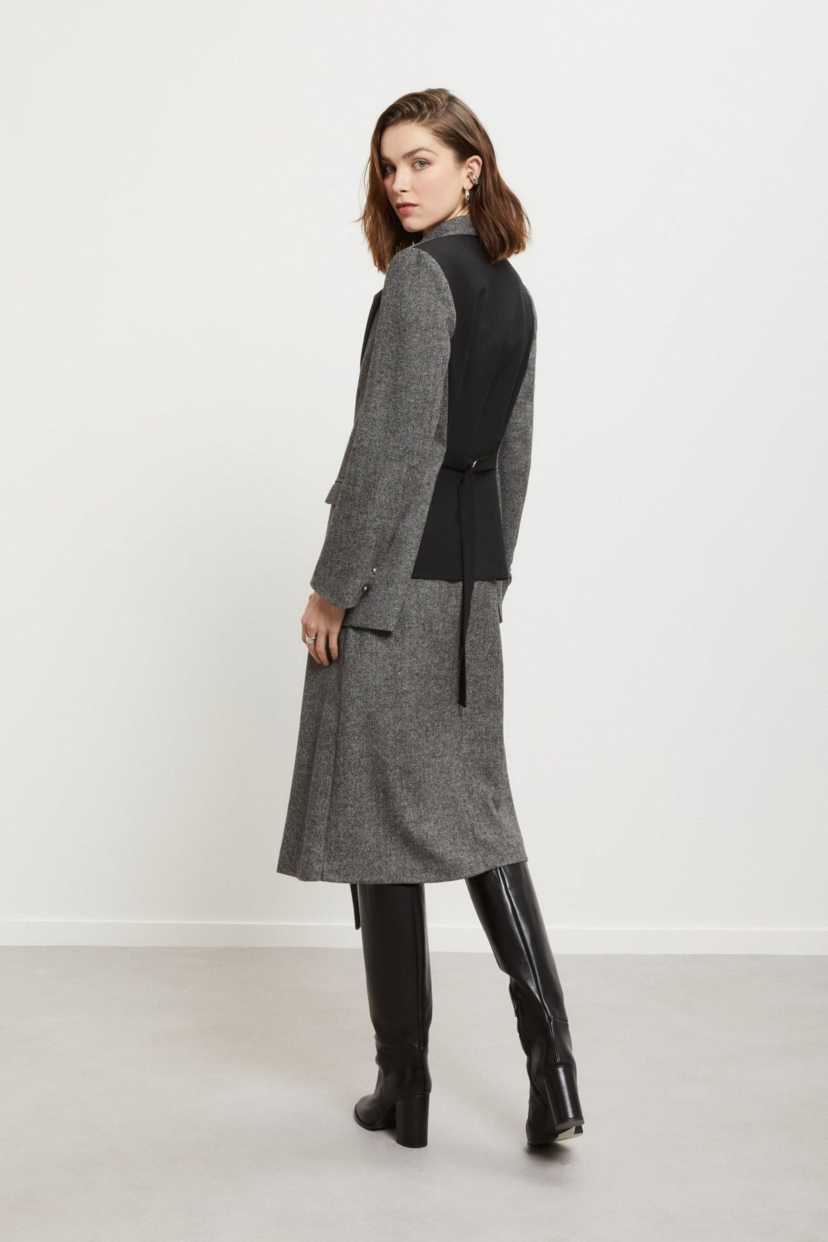 Ottod'ame Blazer Bitessuto Naturale Donna - 2