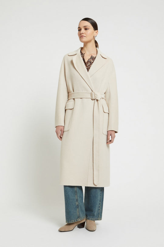 Ottod'ame Cappotto Lungo Double Beige Donna