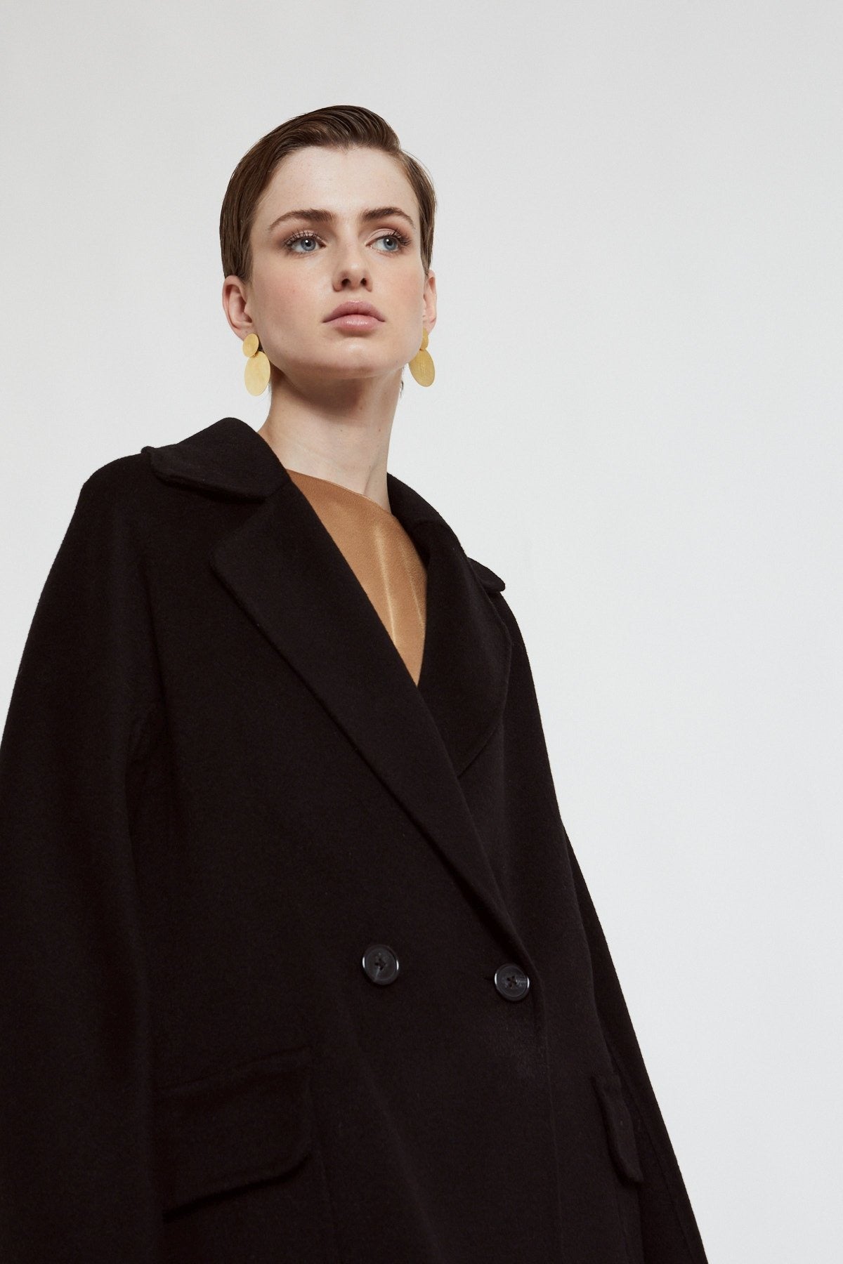 Ottod'ame Cappotto Lungo Double Nero Donna - 3