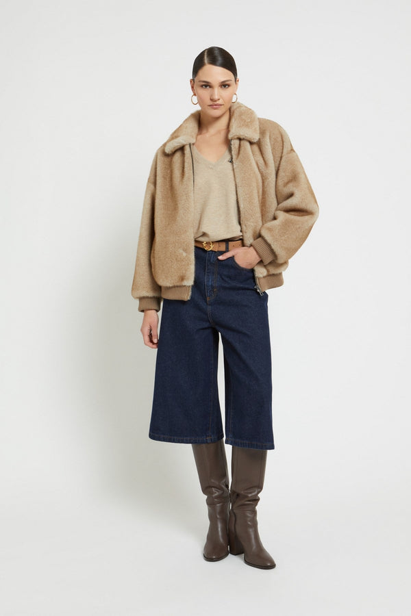 Ottod'ame Bomber Ecopelliccia Naturale Donna - 4