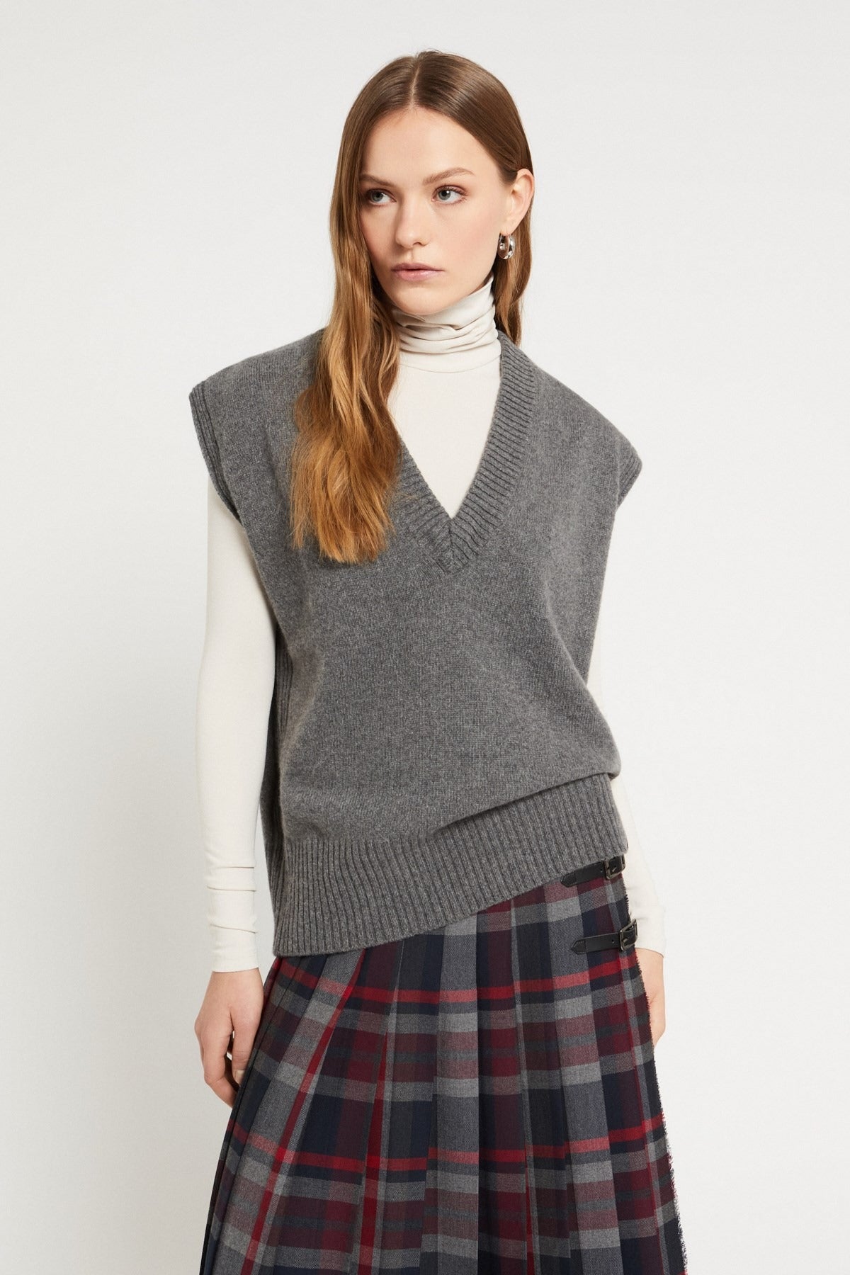 Ottod'ame Gilet V Grigio Donna - 3