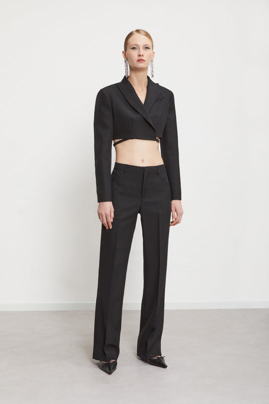 Ottod'ame Pantalone 5 Tasche Tecnico Nero Donna