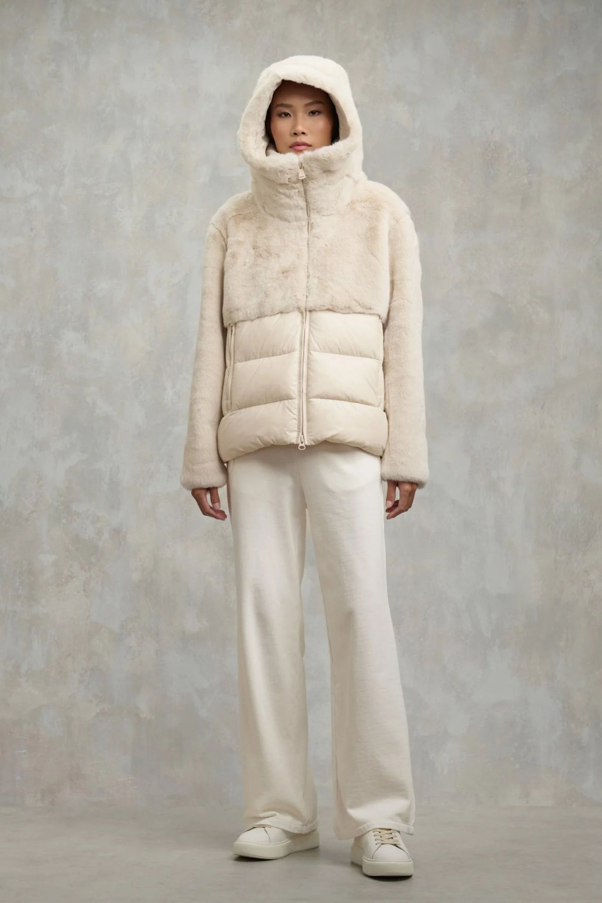 Blauer Piumino Maniche Ecopelle Donna - 1