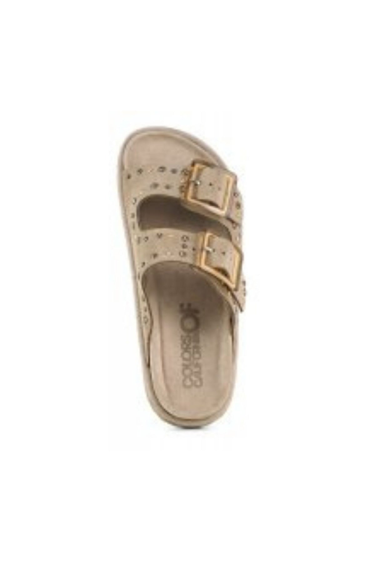 Colors Of California Ciabatta Due Fasce Borchie Donna - 3