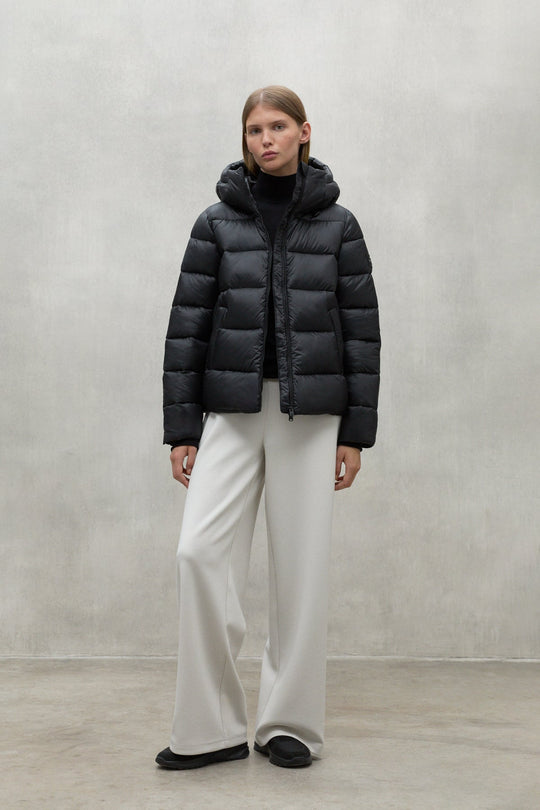 Ecoalf Ecopiumino Con Cappuccio Nero Donna