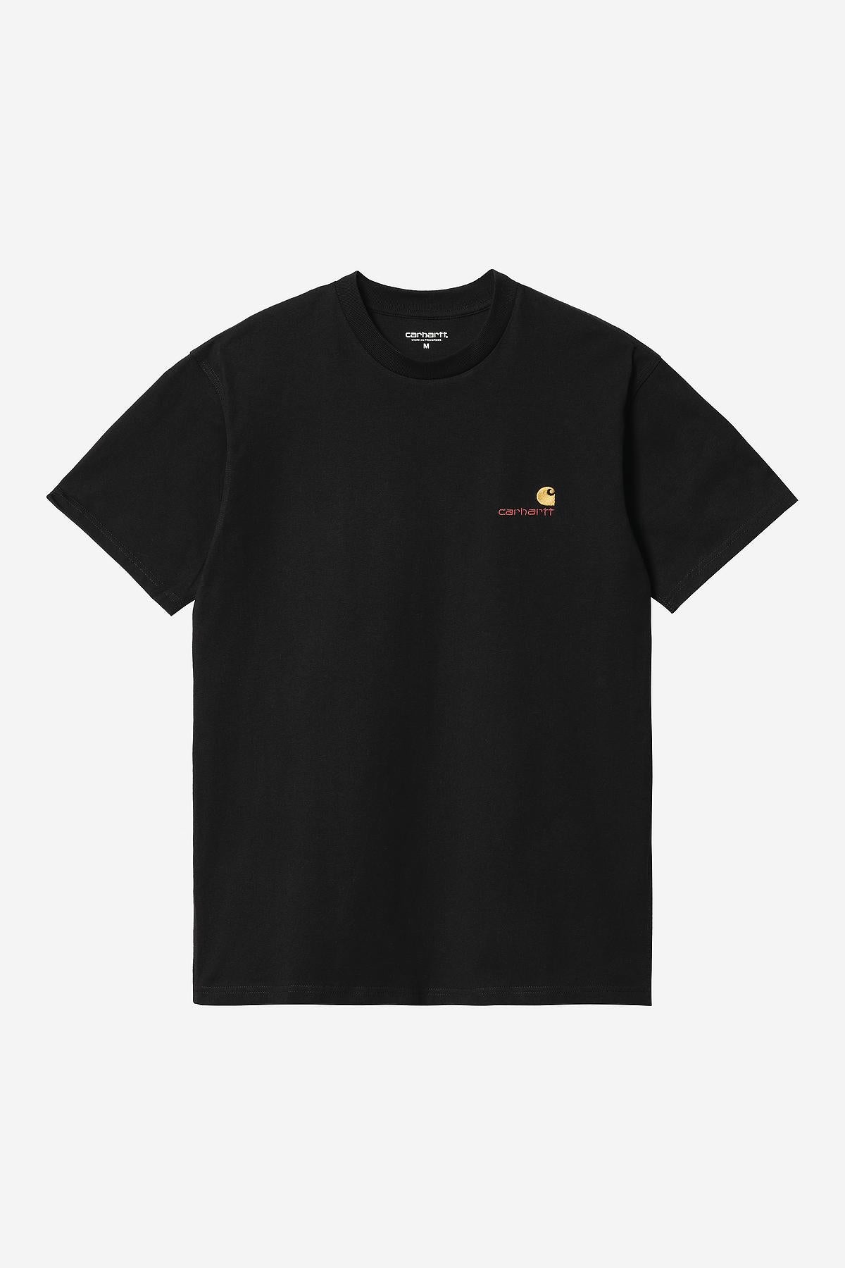 Carhartt Wip American Script T-shirt Nero Uomo - 1