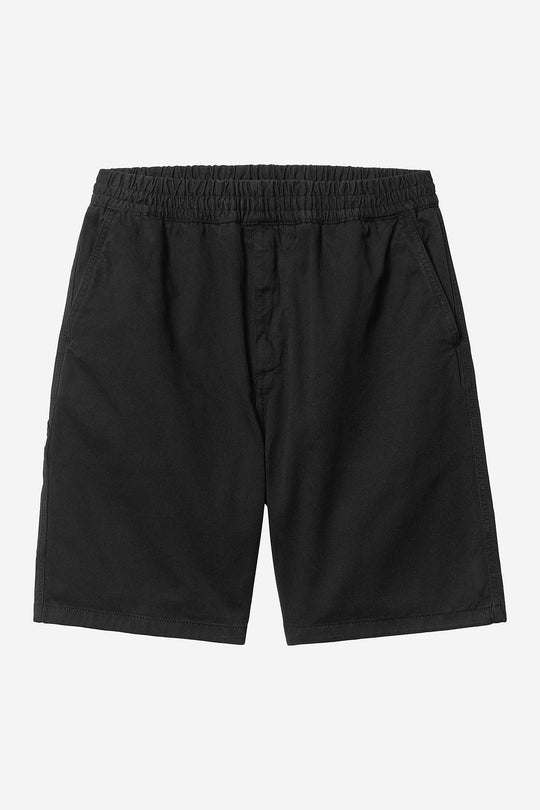 Carhartt Wip Flint Short Organic Cotton Nero Uomo