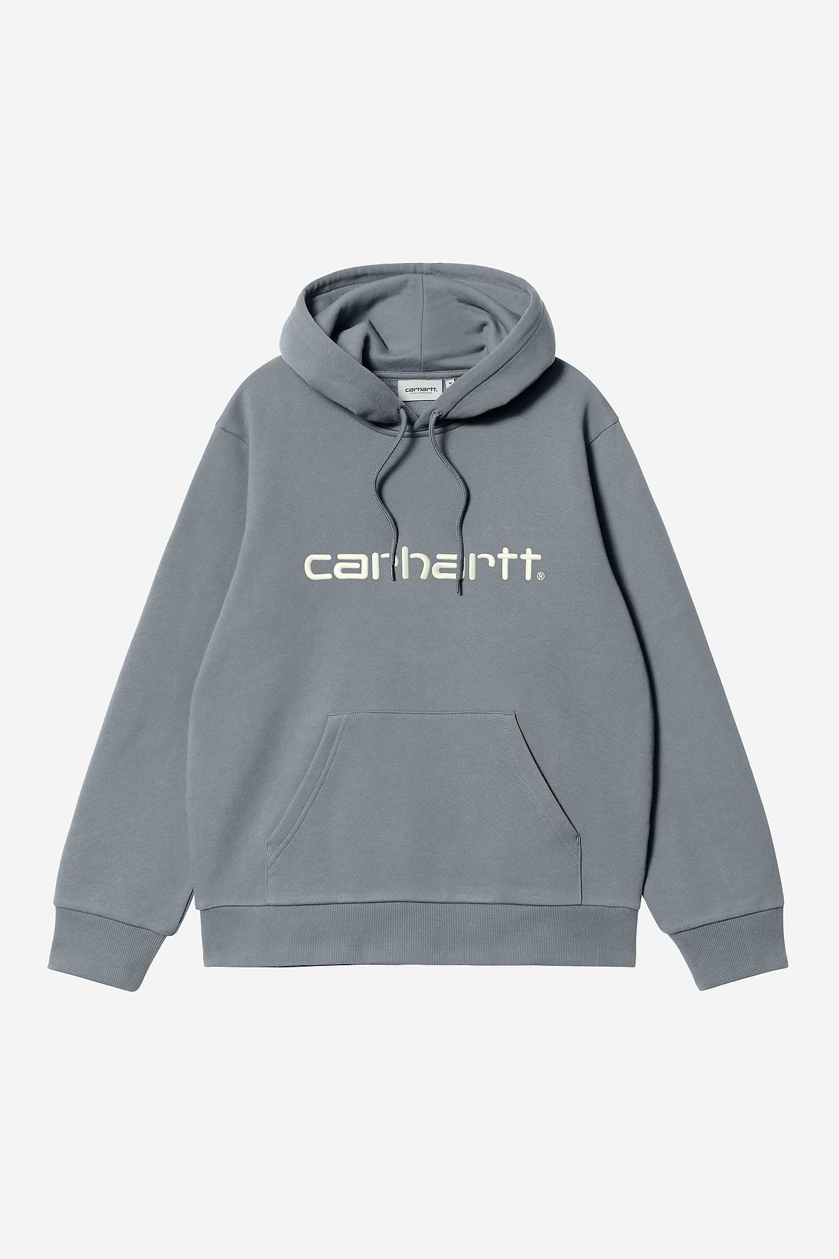 Carhartt Wip Hooded Carhartt Sweat Cotton Grigio Uomo - 1