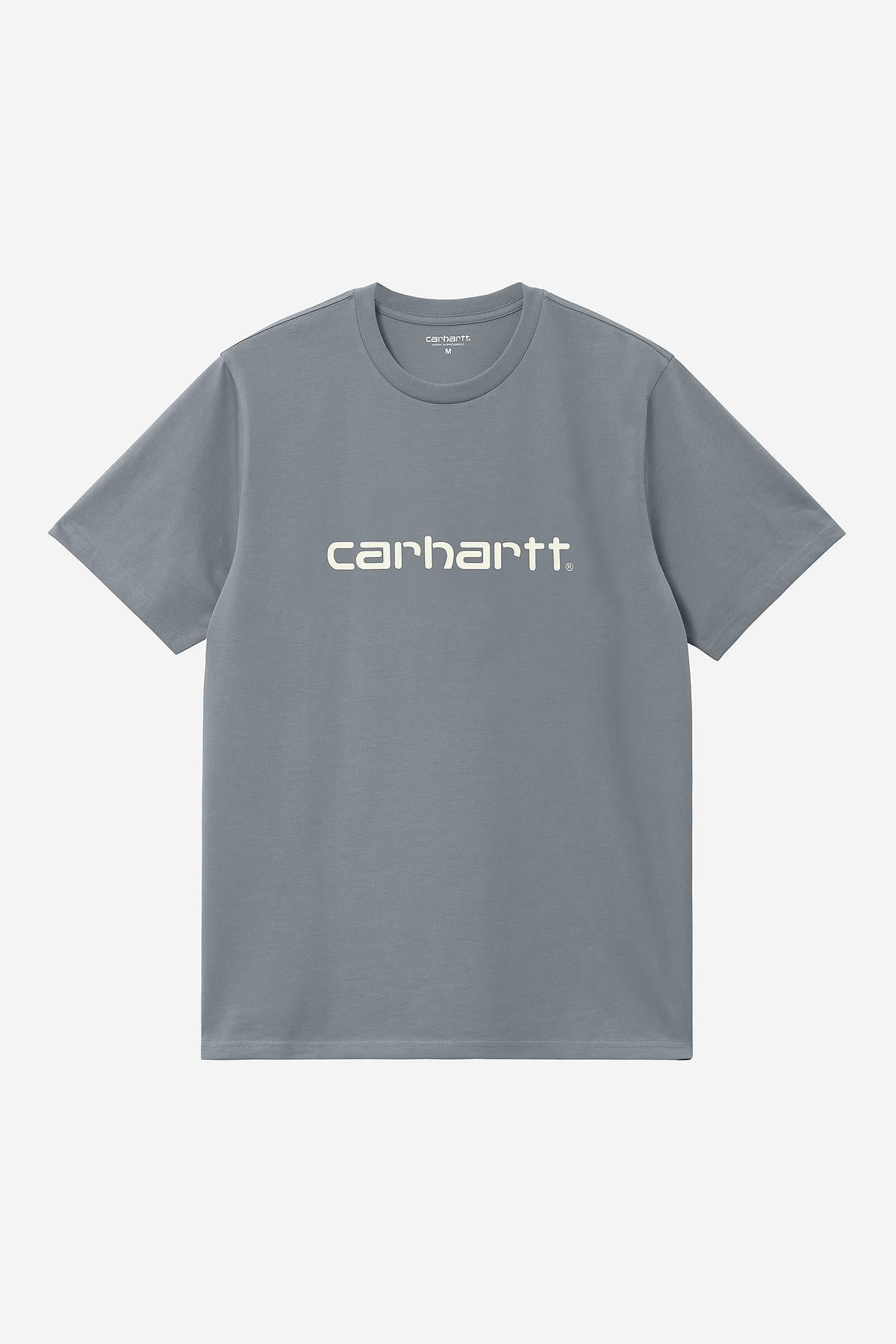 Carhartt Wip Script T-shirt Cotton Grigio Uomo - 1