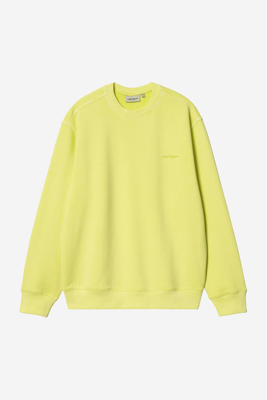Carhartt Wip Duster Script Sweat Verde Uomo
