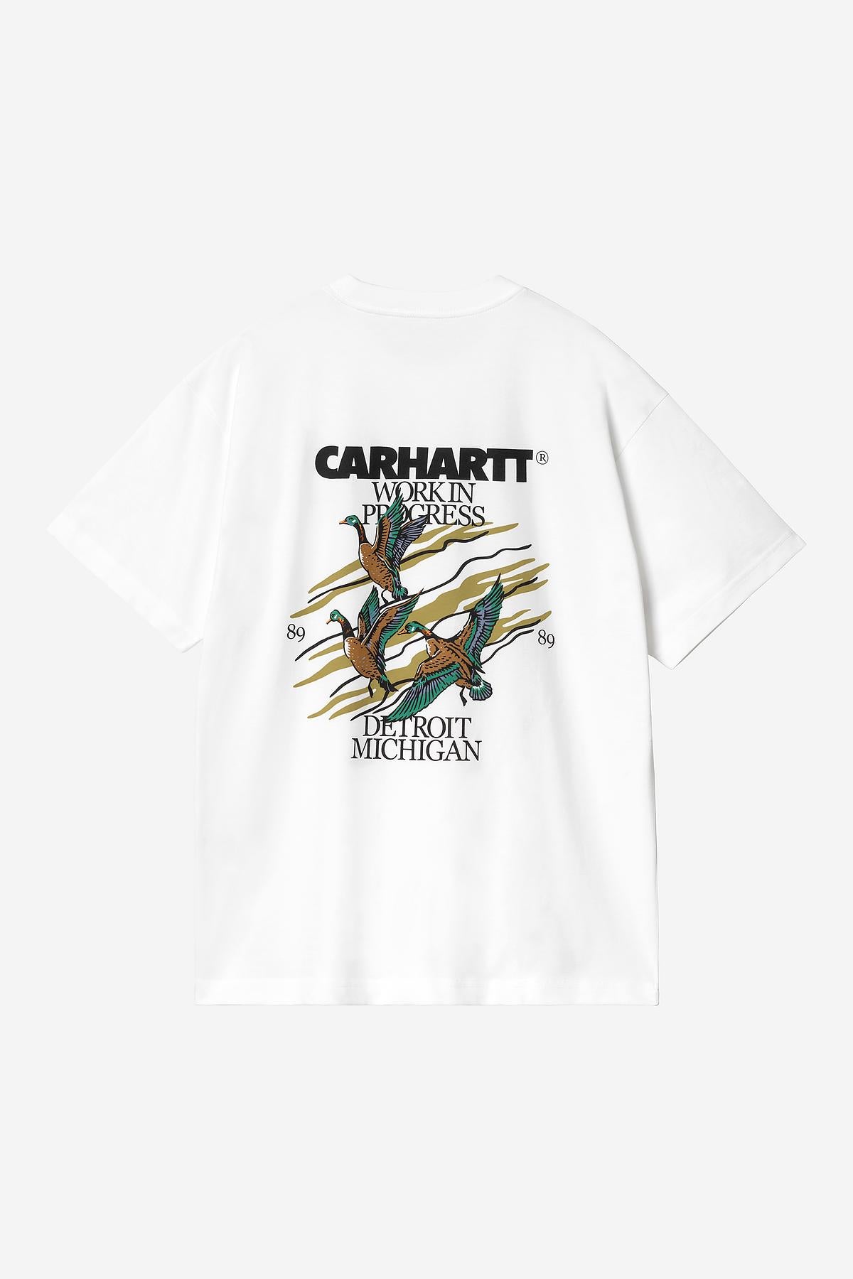 Carhartt Wip Duck T-shirt Cotton Bianco Uomo - 2