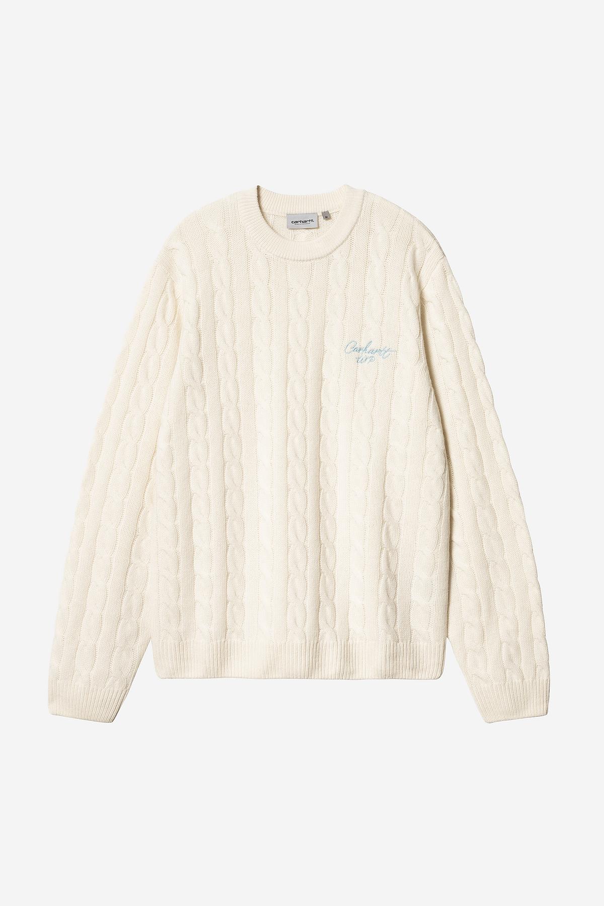 Carhartt Wip Signature Sweater Lambswool Naturale Uomo - 1