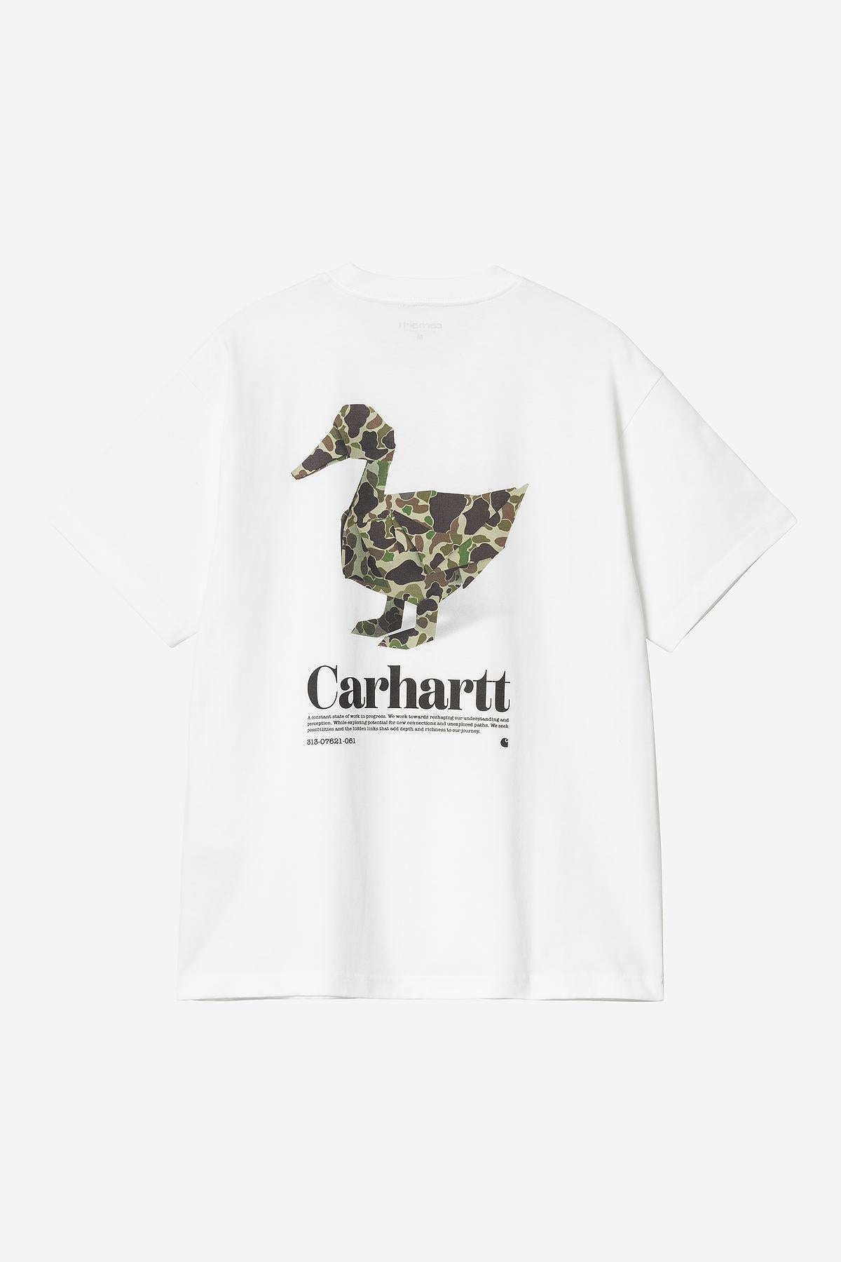 Carhartt Wip Fold Duck T-shirt Bianco Uomo - 2