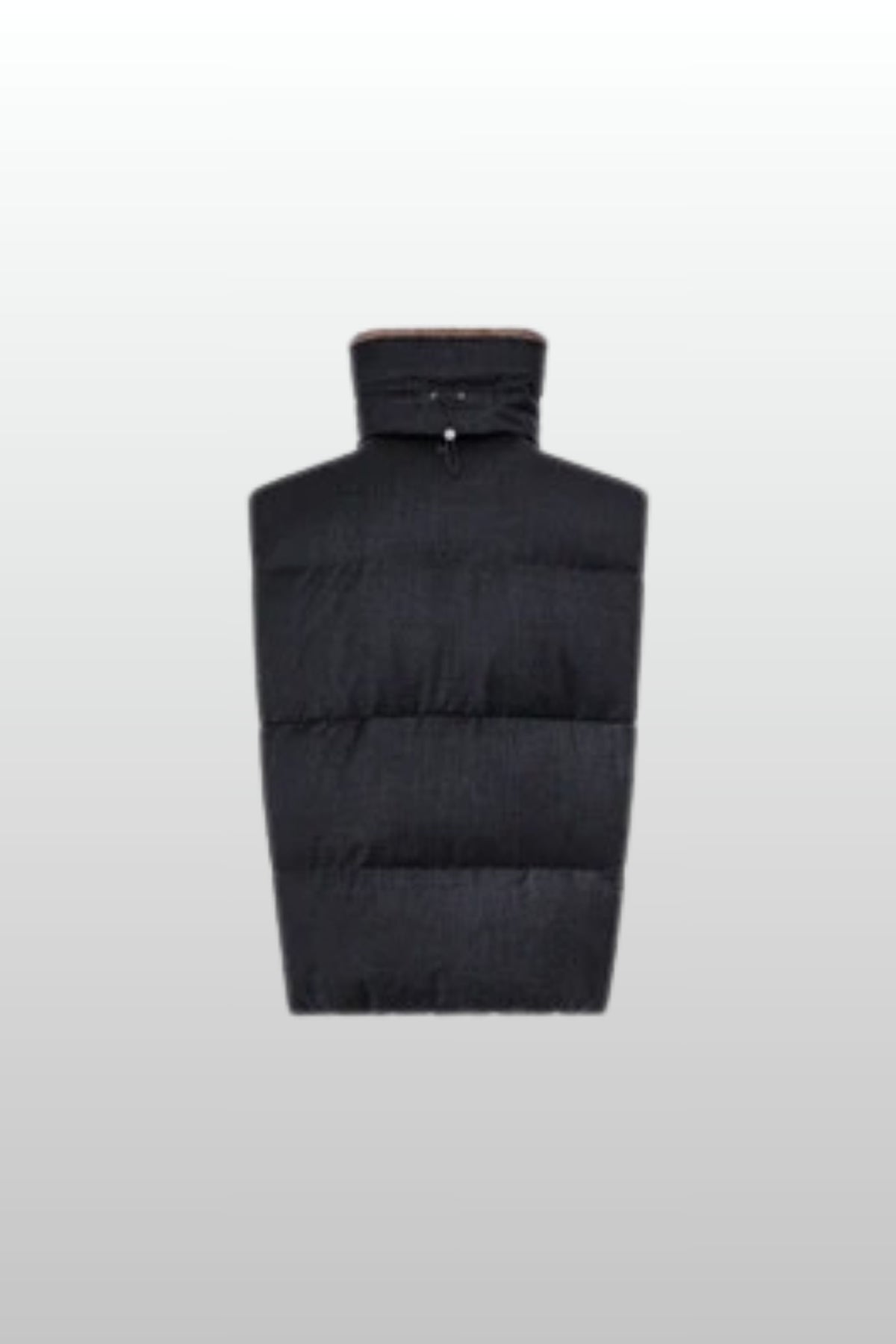 Duno Piumino Smanicato Lana Grigio Donna - 3