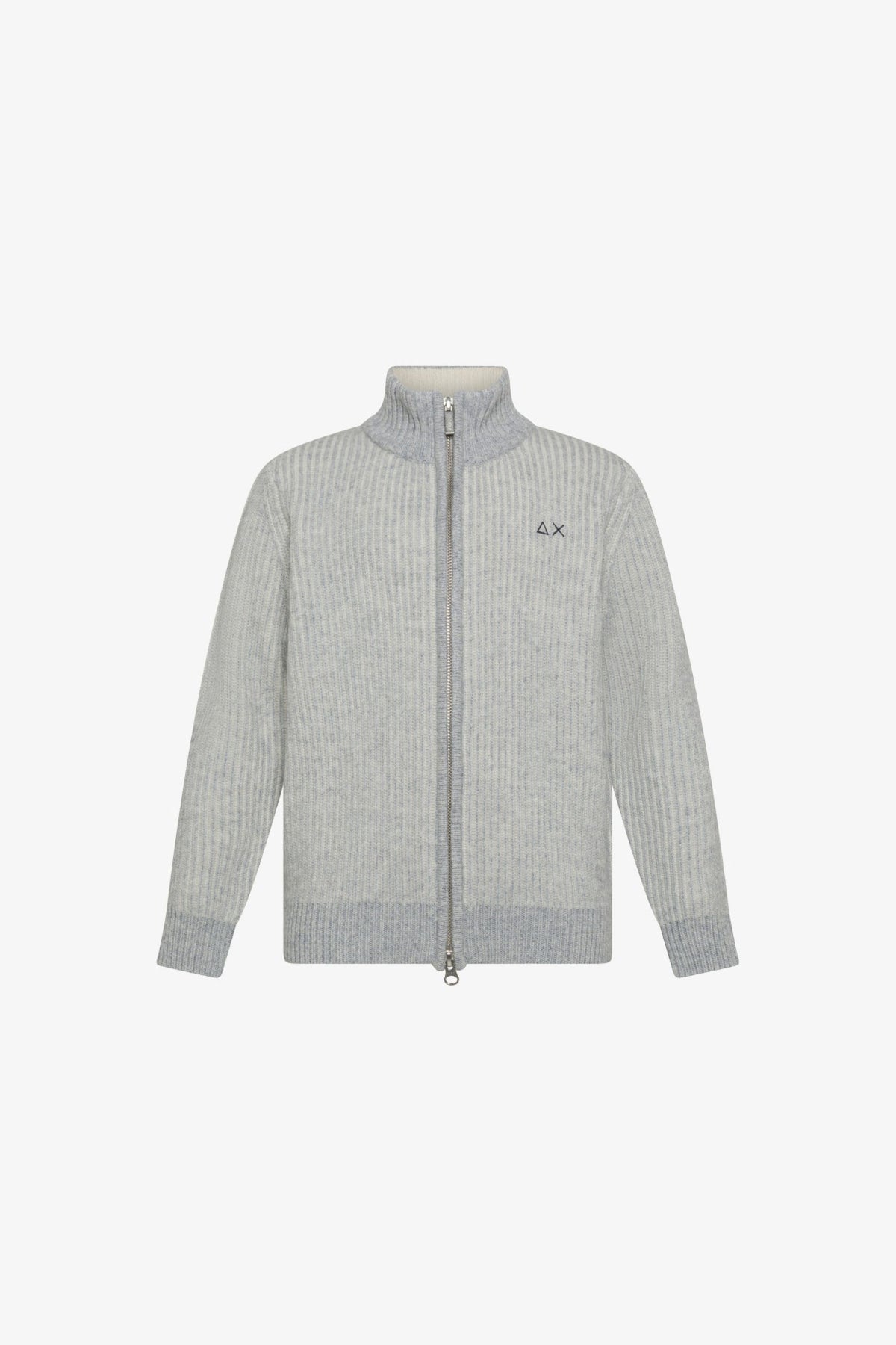 Sun 68 Pull Zip Lunga Costa Inglese Grigio Bambino - 1