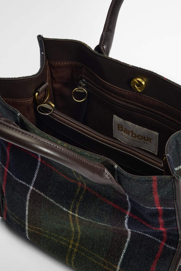 Barbour Barhill Tartan Tote Bag Donna - 3