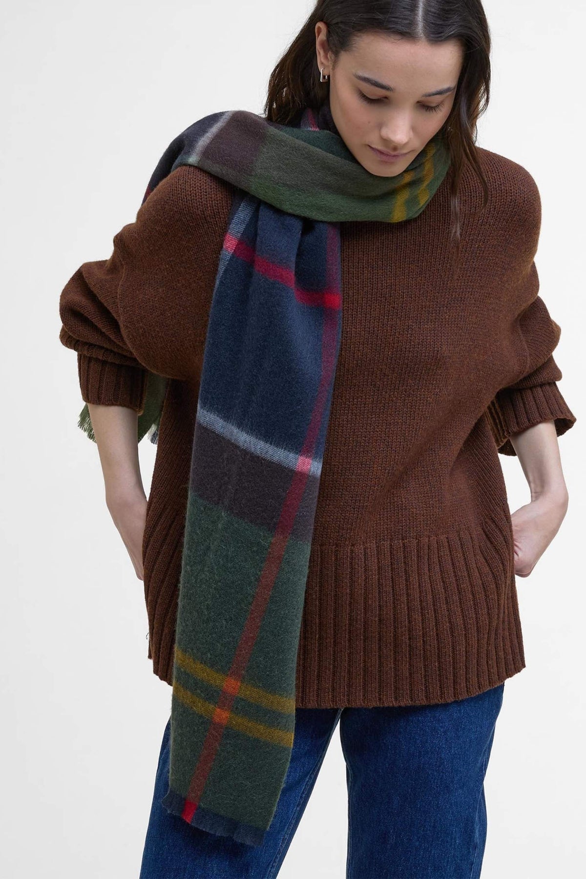 Barbour Rosefield Tartan Scarf Donna - 2