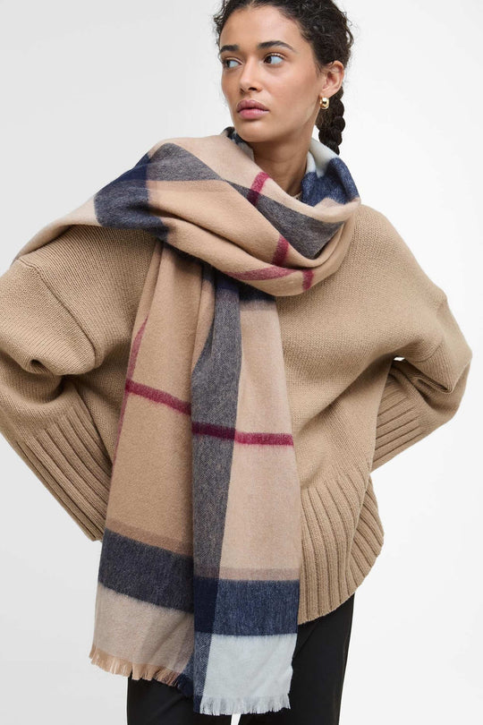 Barbour Rosefield Tartan Scarf Donna