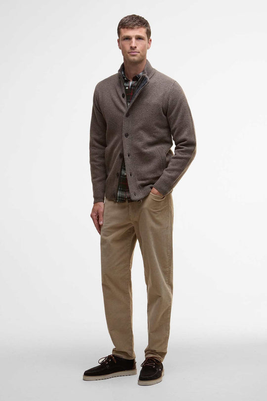 Barbour Essential Patch Zip Knitwear Uomo