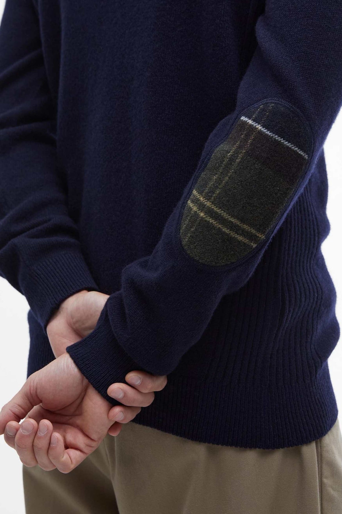 Barbour Holden Half Zip Blu Uomo - 2