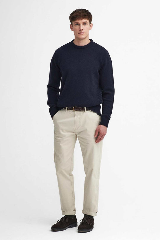 Barbour Holden Crew Neck Sweater Blu Uomo