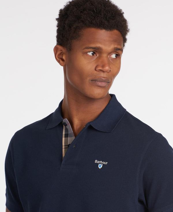 Barbour Polo Piquet Tartan Uomo - 3