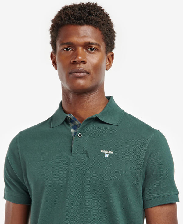 Barbour Polo Piquet Tartan Uomo - 3