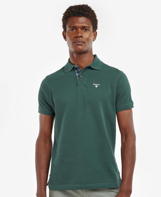 Barbour Polo Piquet Tartan Uomo