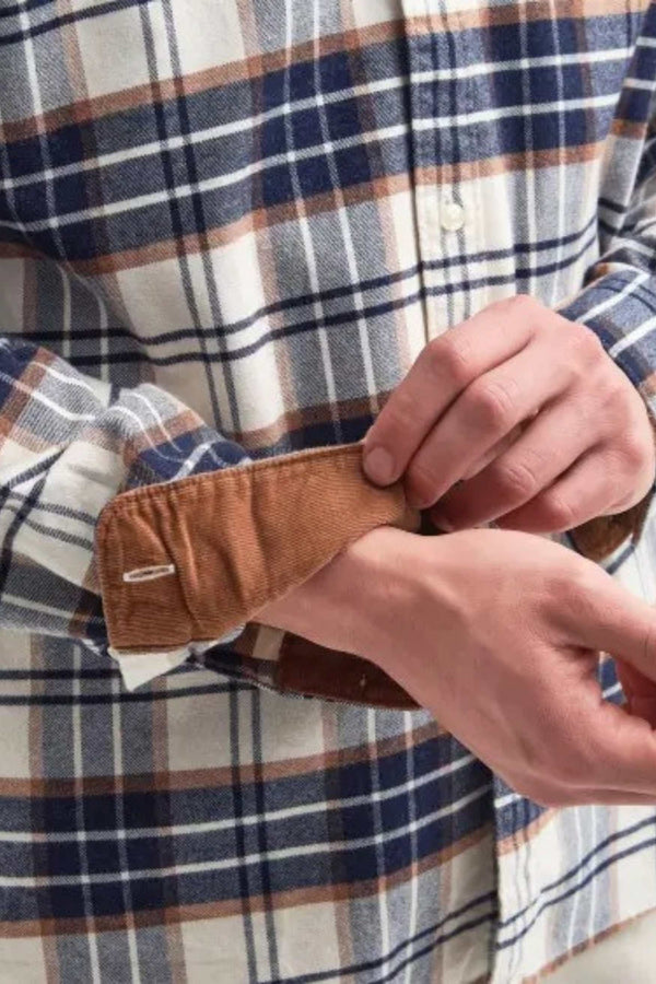 Barbour Portdown Tailored Shirt Beige Uomo - 4