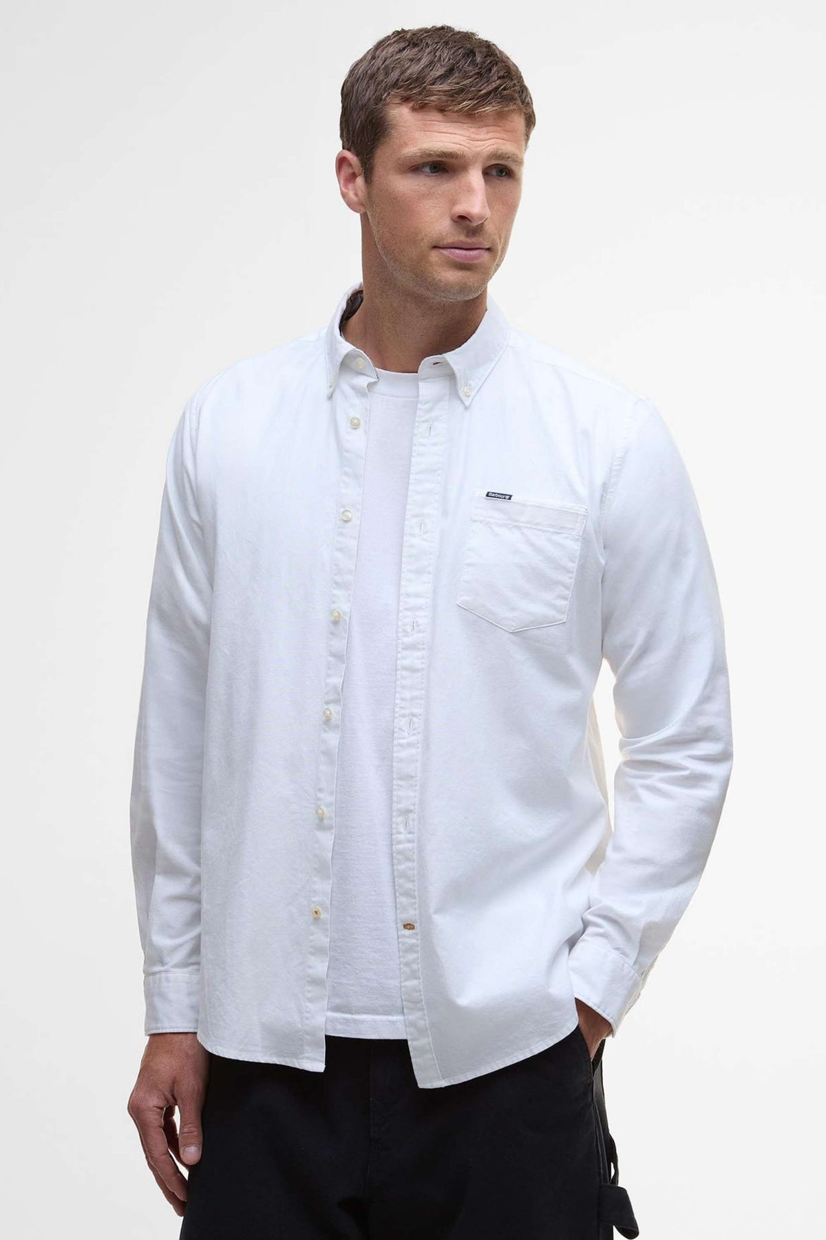 Barbour Marsden Tailored Oxford Shirt Bianco Uomo - 2