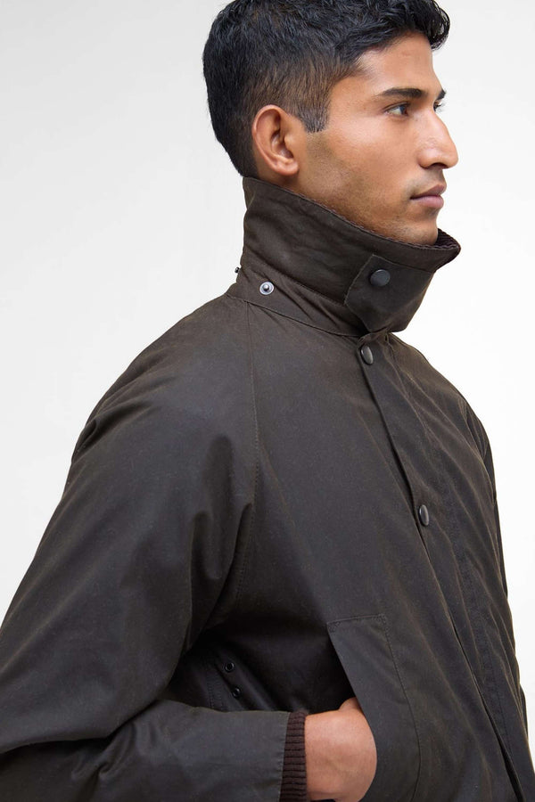 Barbour Classic Bedale Wax Verde Uomo - 2