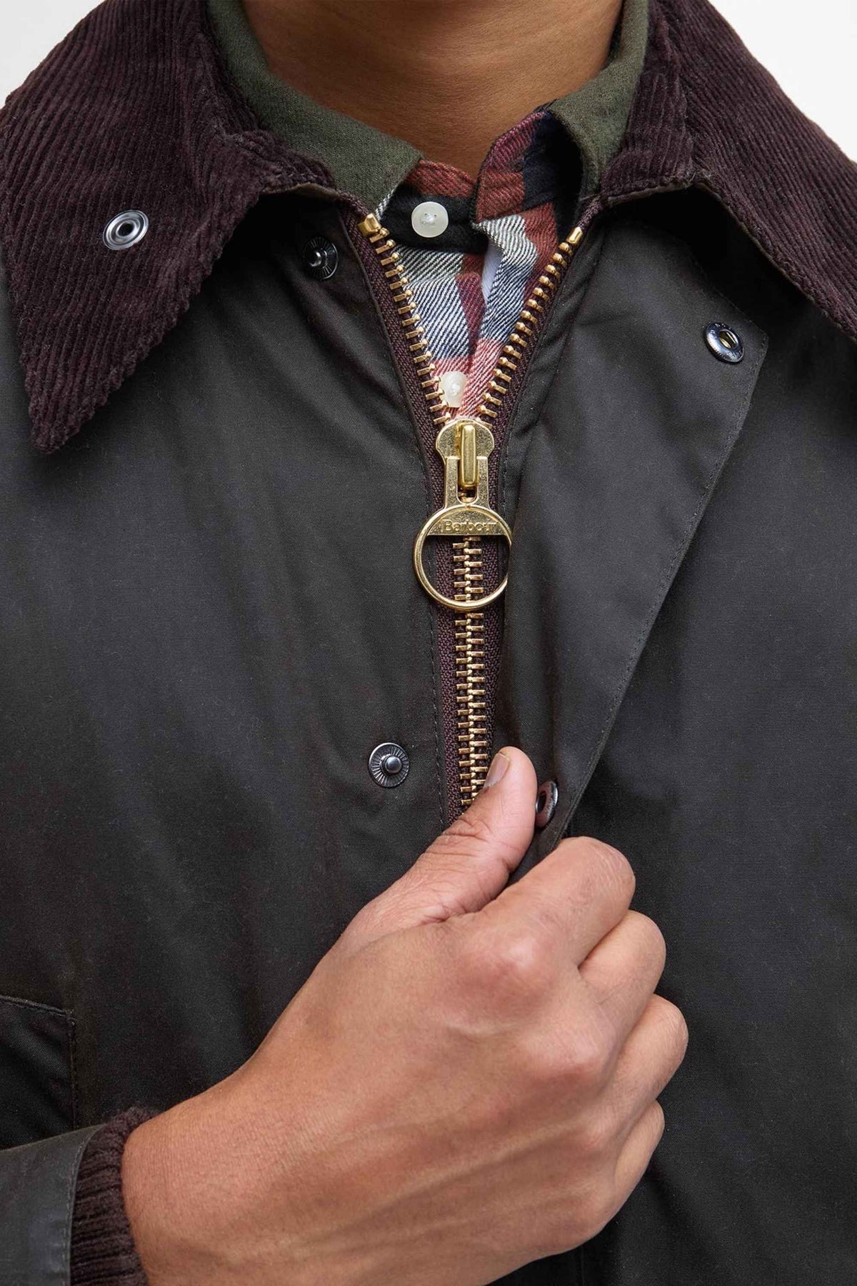 Barbour Classic Bedale Wax Verde Uomo - 5