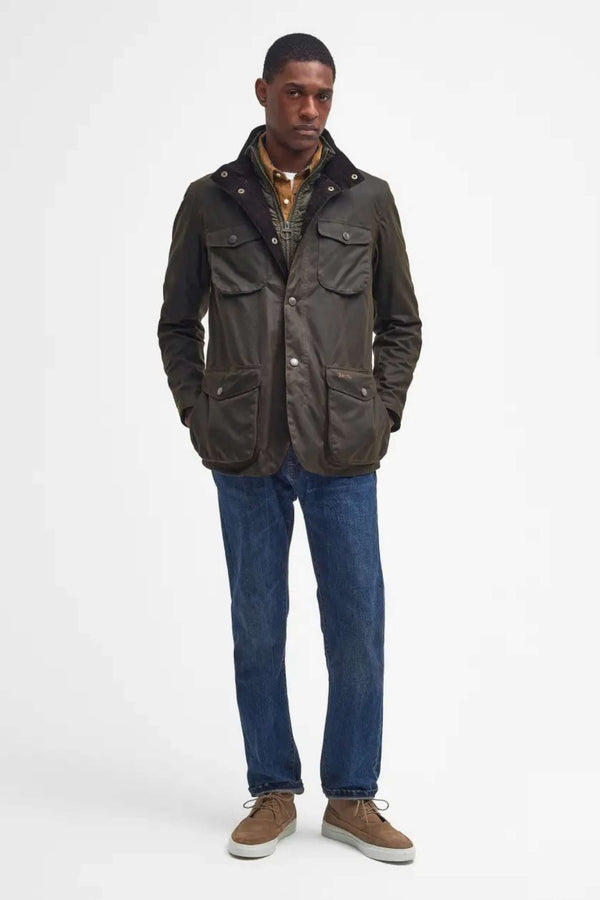 Barbour Ogston Wax Verde Uomo - 2