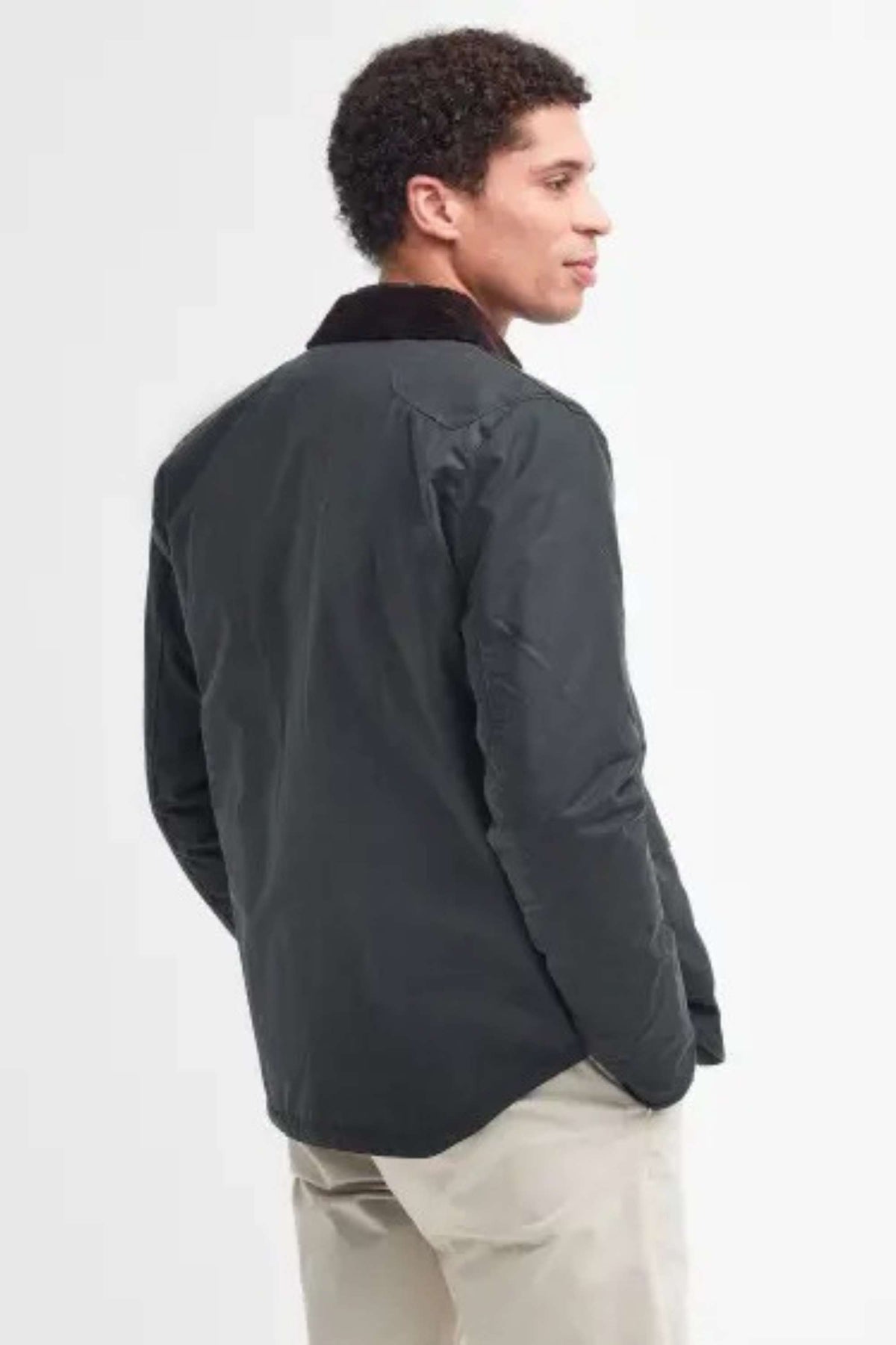 Barbour Reelin Wax Verde Uomo - 2