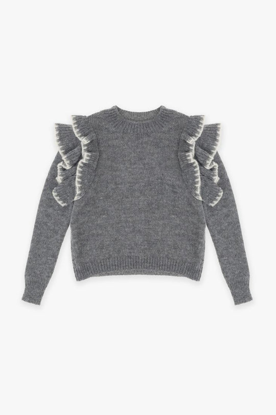 Dixie Pullover Grigio Bambina