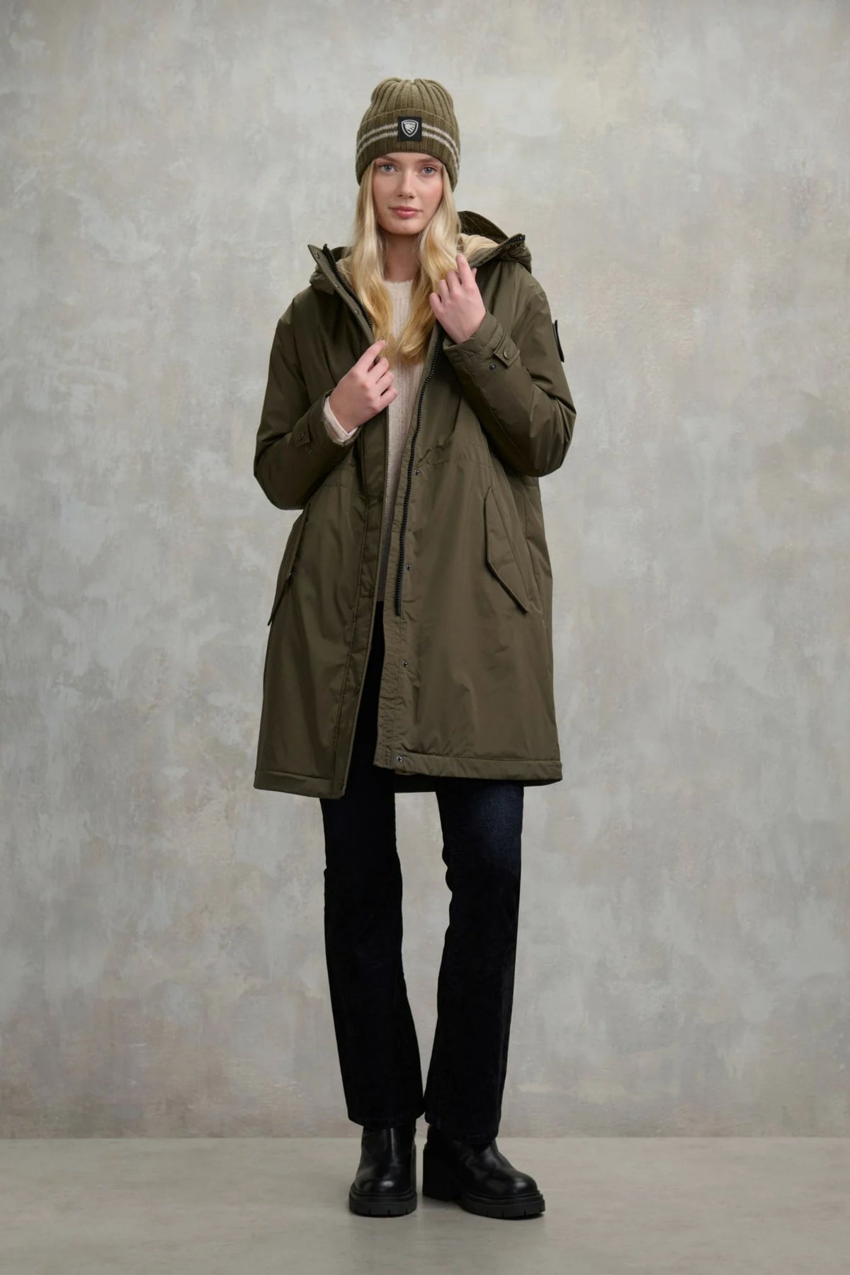 Blauer Piumino Cappuccio Marmotta Donna - 2