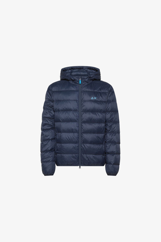 Sun 68 Piumino Con Cappuccio Blu Uomo