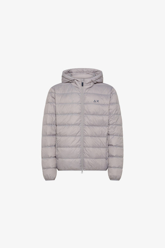 Sun 68 Piumino Con Cappuccio Grigio Uomo