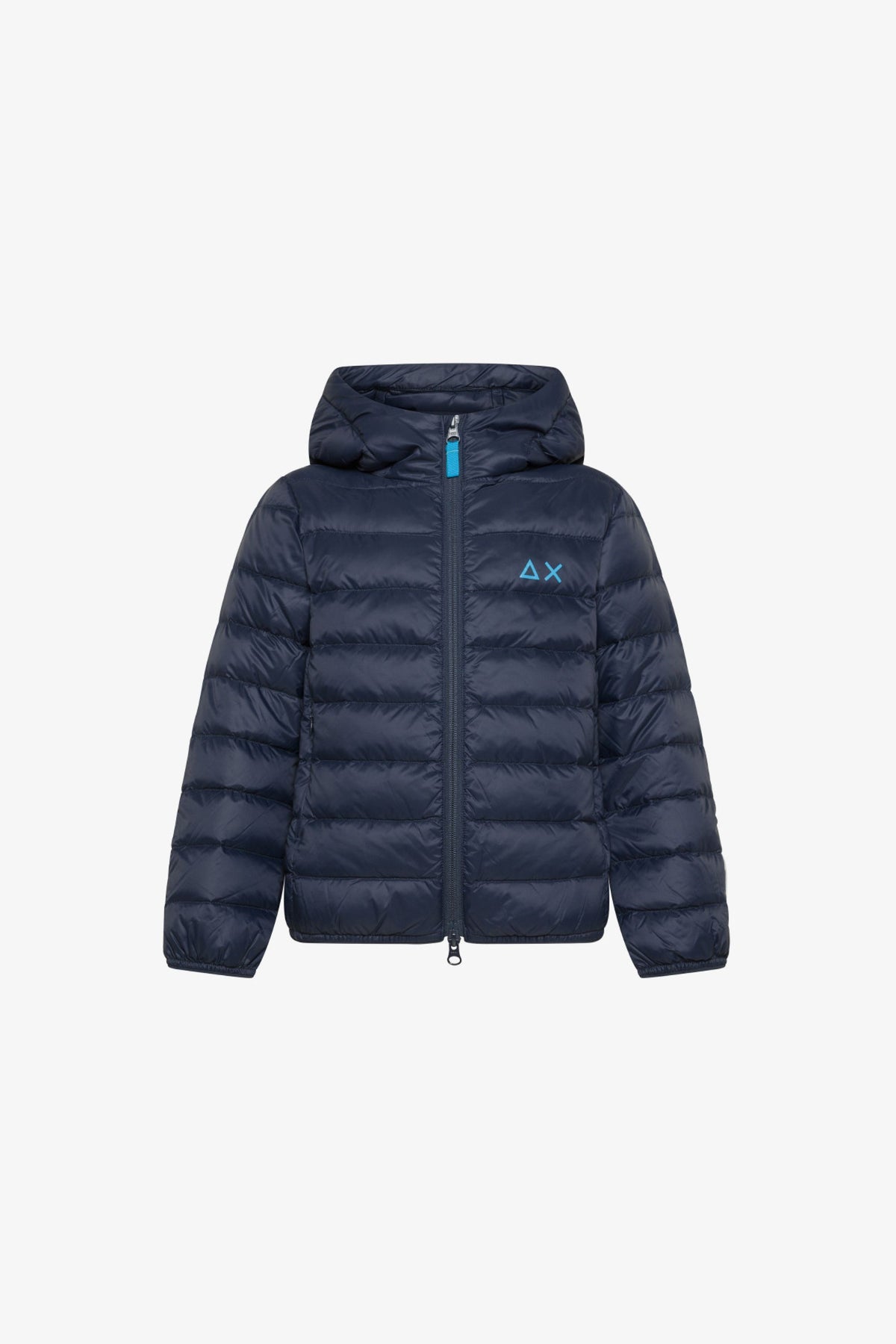 Sun 68 Piumino Zip Lunga Cappuccio Blu Bambino » Verdi Promesse