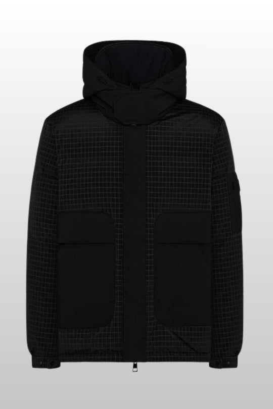 Duno Piumino Corto Collo In Piedi Nero Uomo