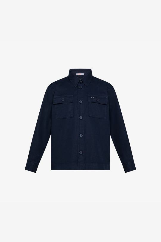 Sun 68 Overshirt Blu Bambino