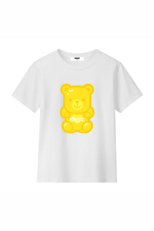 Mousse T-shirt Gummy Bear Bianco Bambina