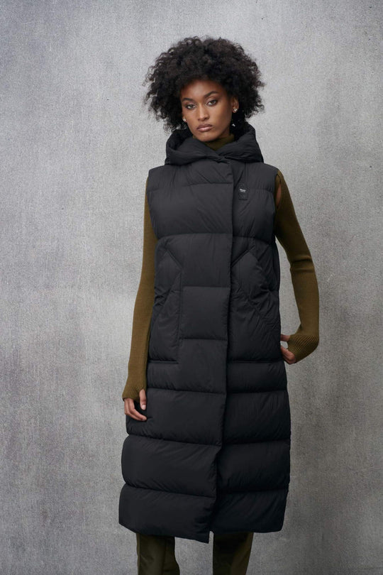 Blauer Piumino Lungo Smanicato Donna