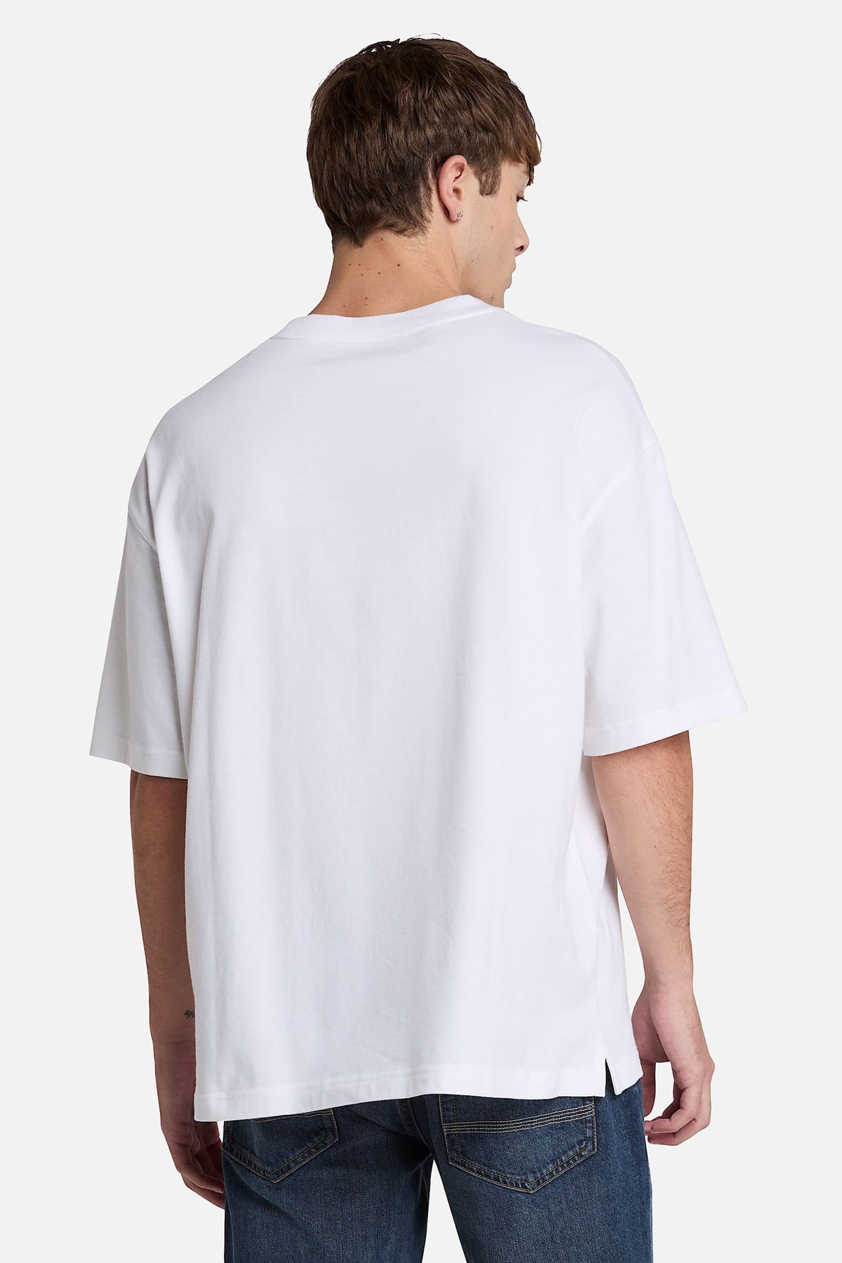Timberland T-shirt Oversize Dustan River Bianco Uomo - 3