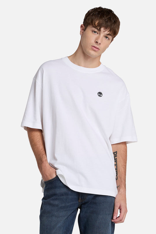 Timberland T-shirt Oversize Dustan River Bianco Uomo