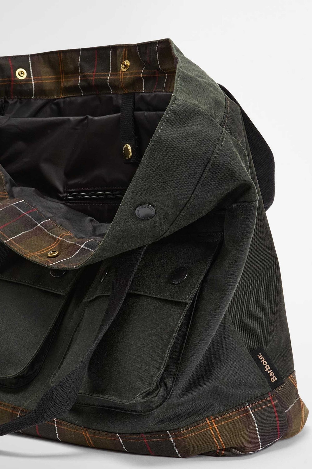 Barbour Field Wax Tote Bag Verde Donna - 3