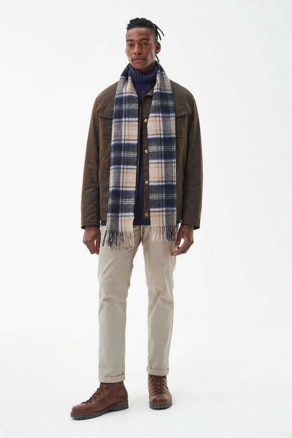 Barbour New Chech Tartan Scarf Marrone Uomo - 2