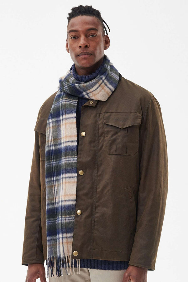 Barbour New Chech Tartan Scarf Marrone Uomo - 1